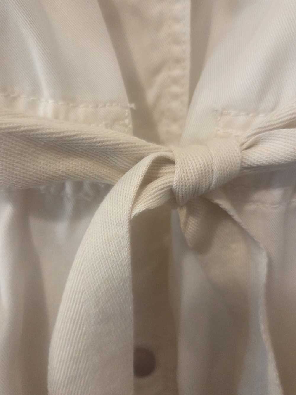 LOFT Cream Drawstring Utility Jacket - Picture 4 of 8